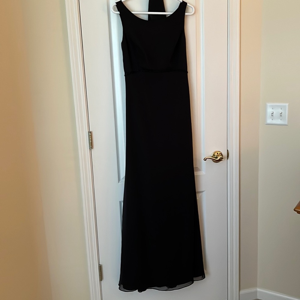 Elegant Black Sleeveless Wedding Dress
